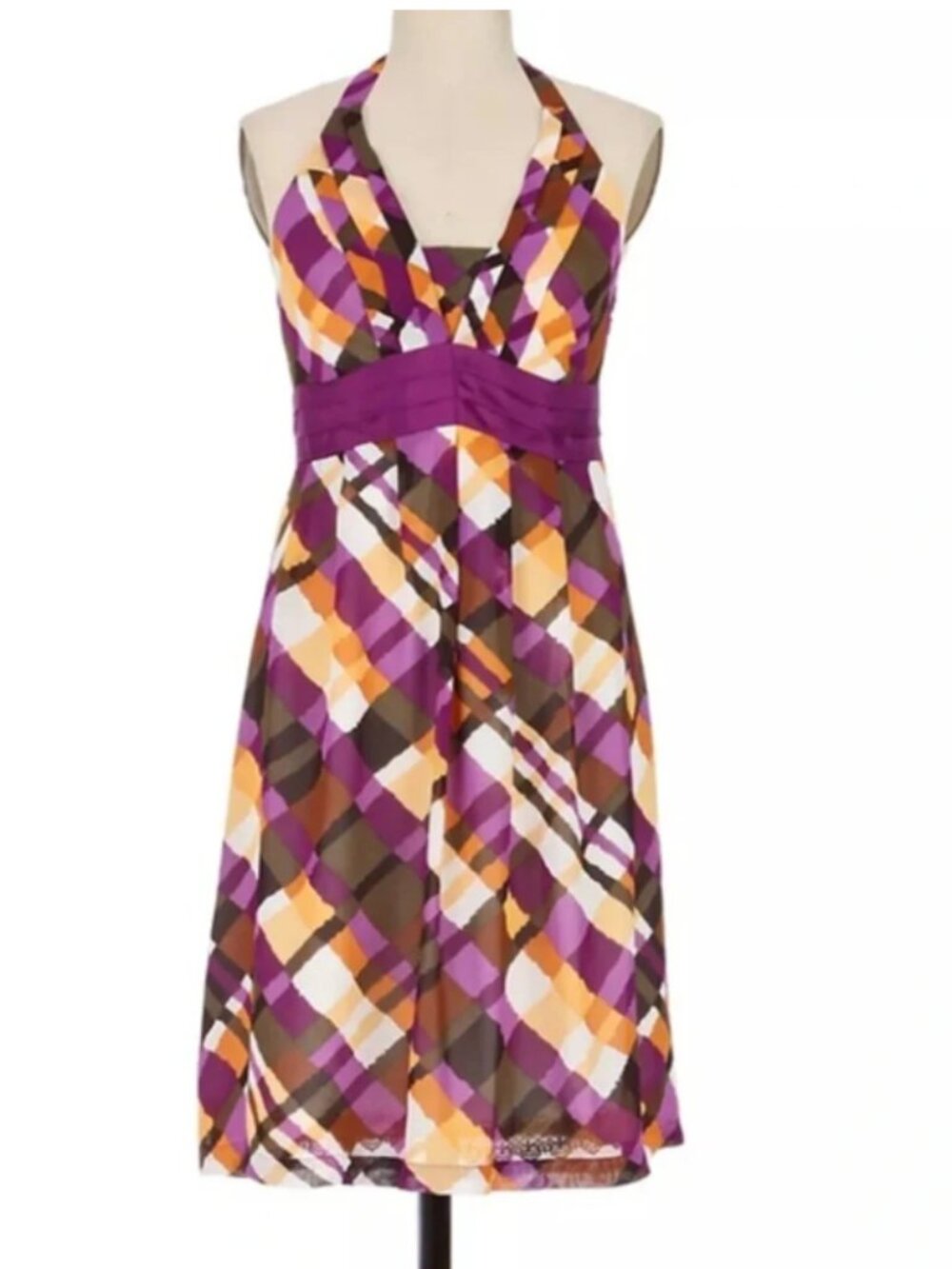 Anthropologie Moulinette Soeurs Etty Lined Halter Empire Waist Dress 2 (Small)